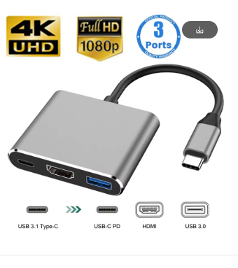 USB hub 3 in 1 